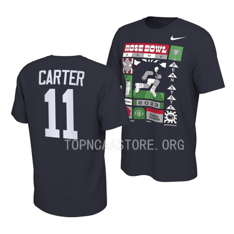 abdul carter illustrated 2023 rose bowl navy shirt scaled