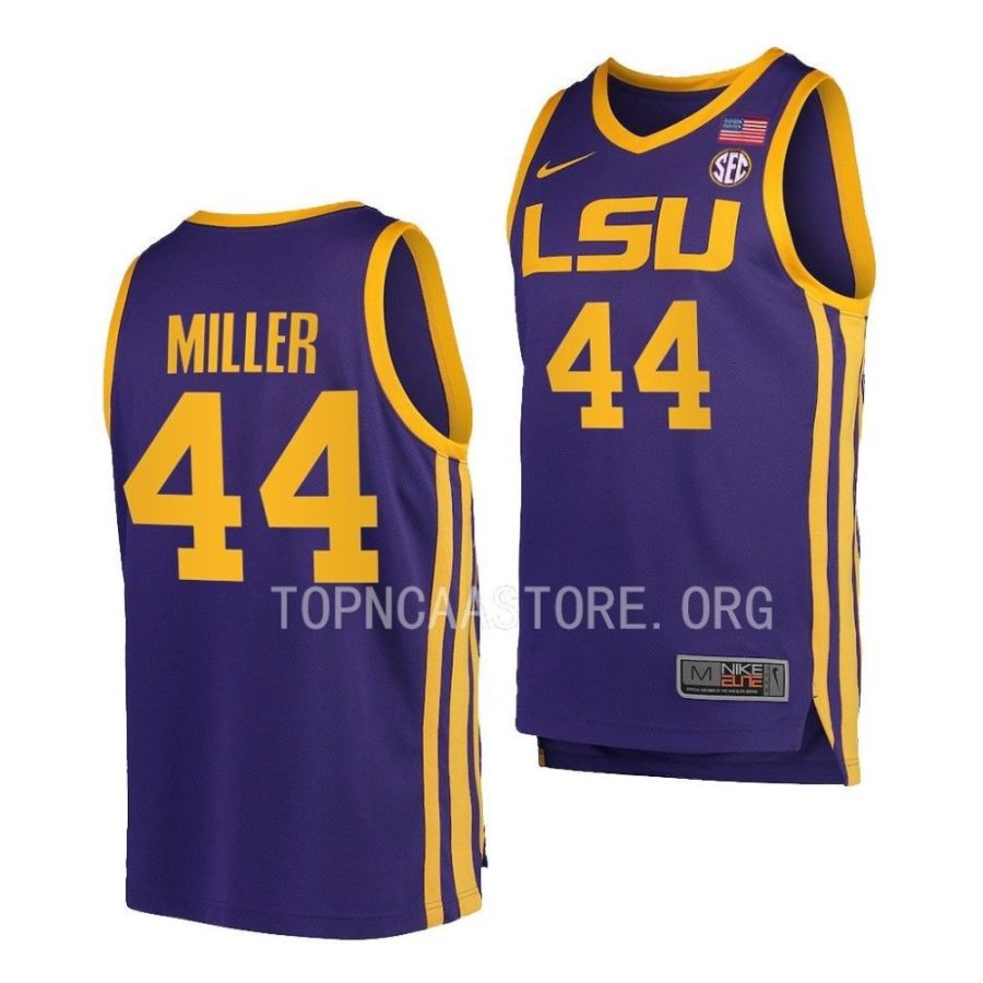 adam miller lsu tigers 2022 23college basketball replicapurple jersey scaled