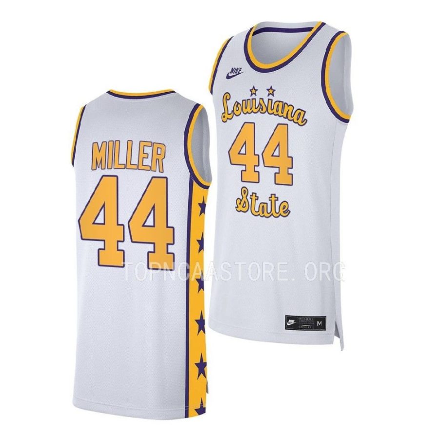 adam miller lsu tigers 2022 23replica basketball white jersey scaled