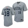 adonys guzman arizona wildcats grayreplica baseball menfull button jersey scaled