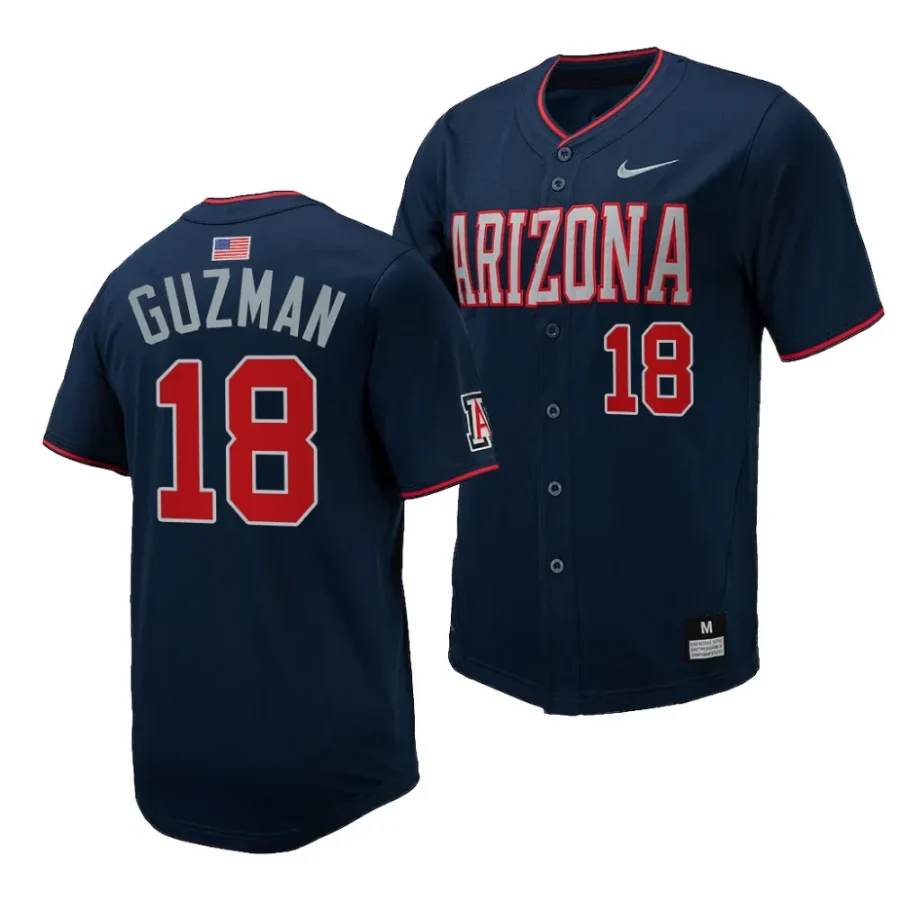 adonys guzman navy replica baseballfull button arizona wildcats jersey scaled