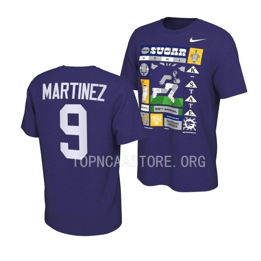 adrian martinez illustrated 2022 sugar bowl purple t shirts scaled