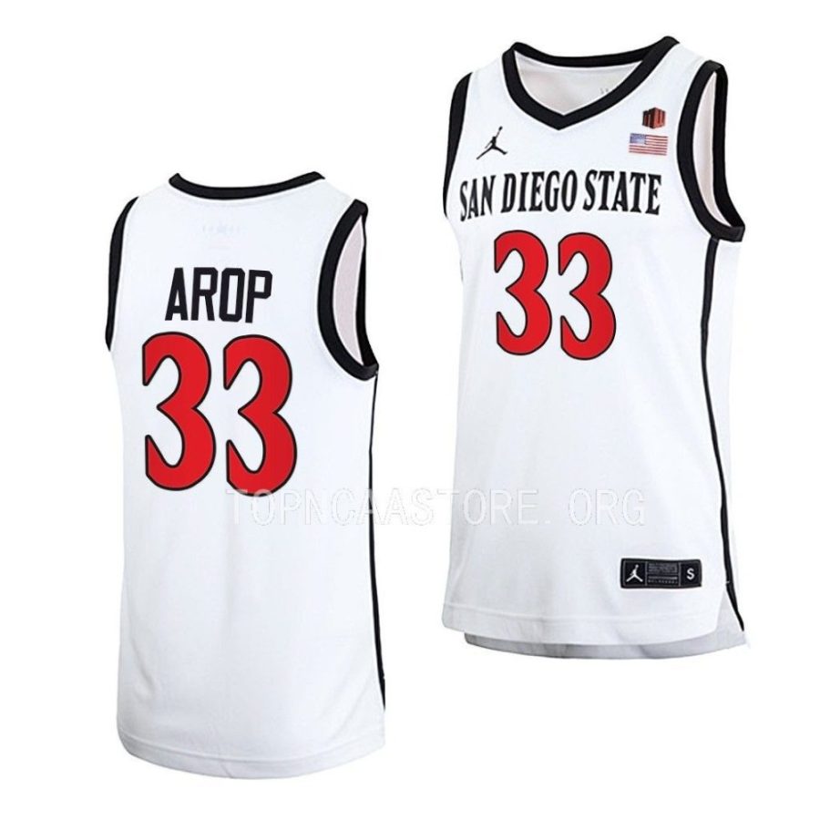 aguek arop san diego state aztecs home basketball 2022 23 jersey scaled