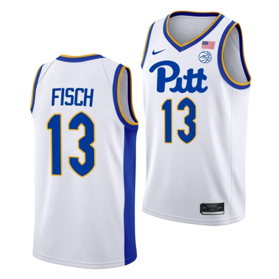 aidan fisch pitt panthers 2022 23college basketball homewhite jersey scaled