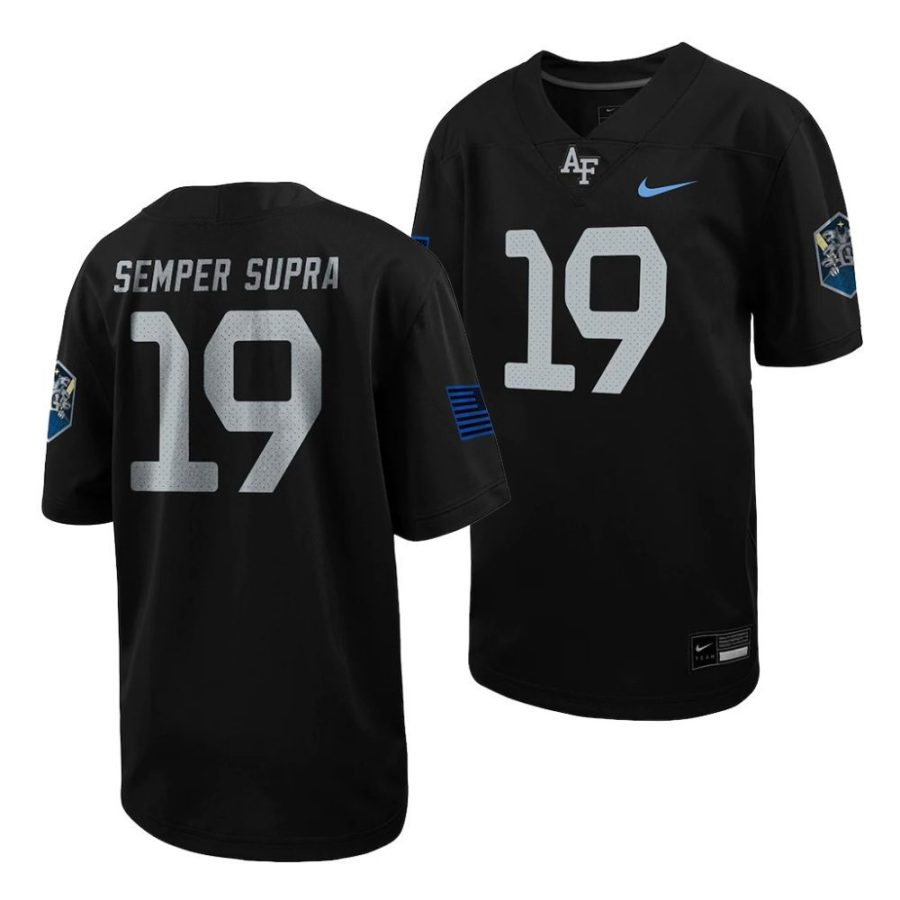 air force falcons semper supar youth black space force rivalry 2022 jersey scaled