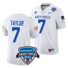 air force falcons trey taylor white 2022 armed forces bowl football jersey scaled