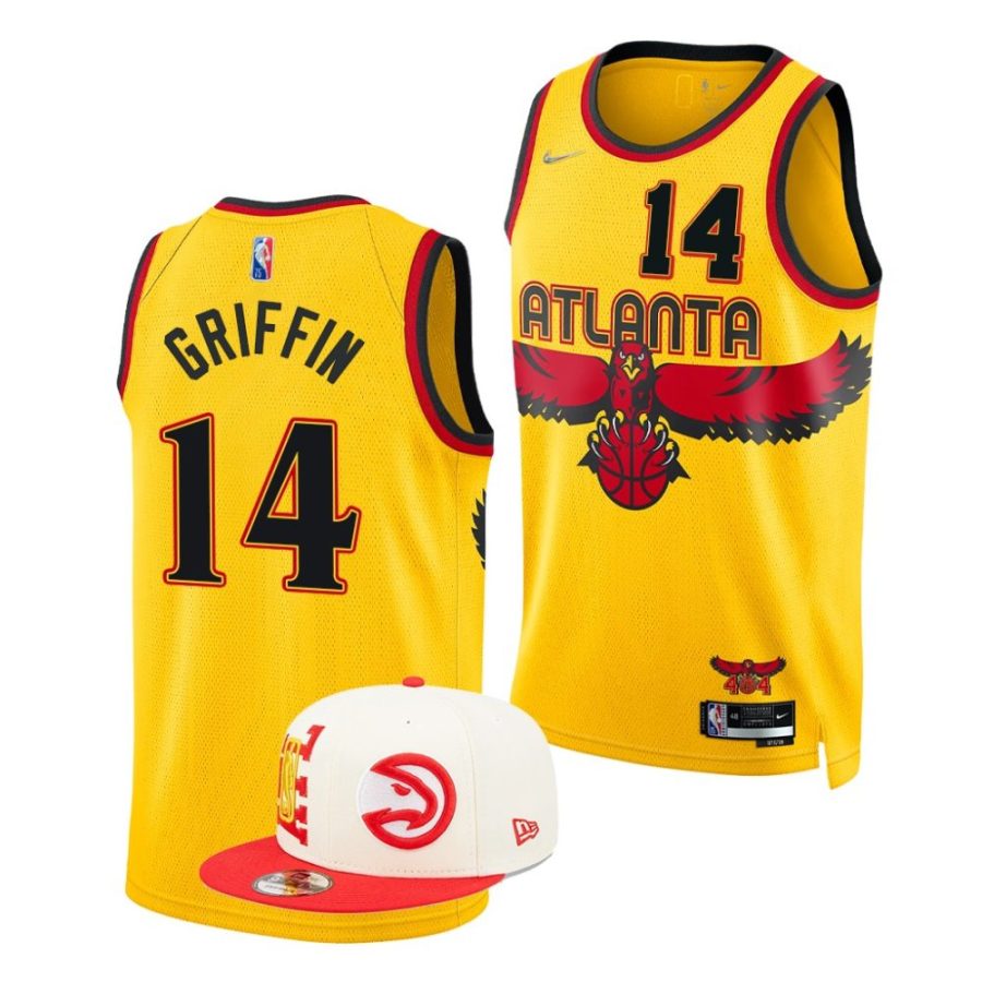 aj griffin hawks city edition 2022 nba draft duke blue devils gold jersey scaled