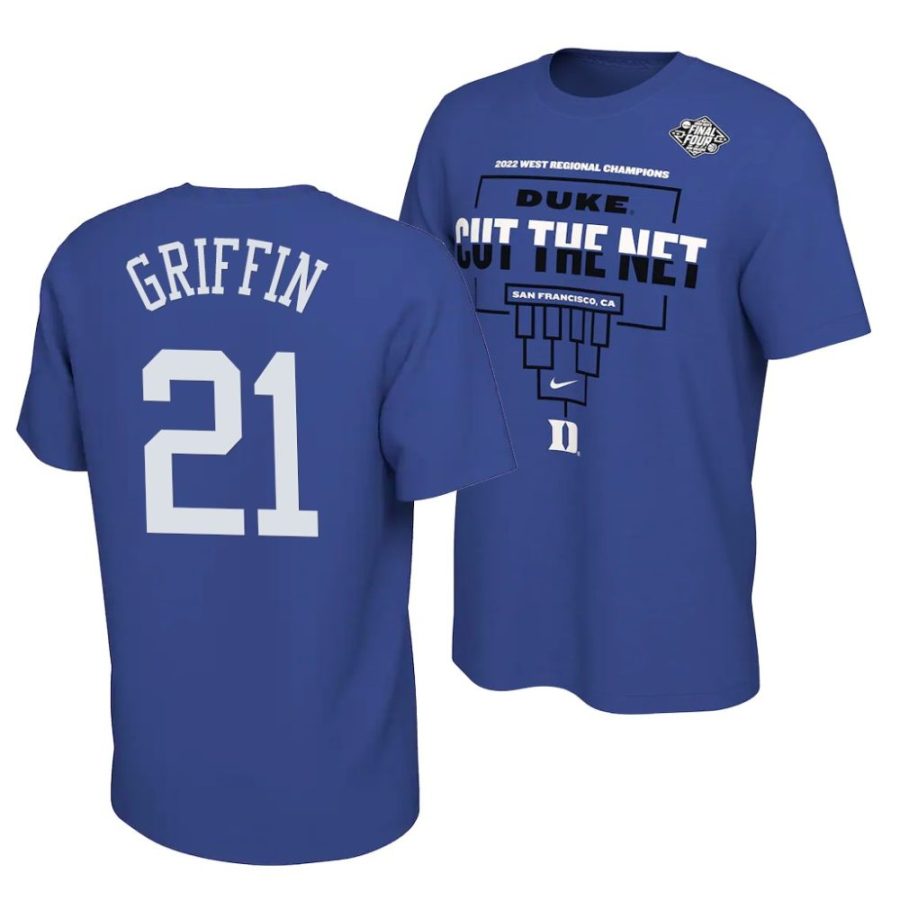 aj griffin royal 2022 march madness final four regional champions locker room t shirts scaled