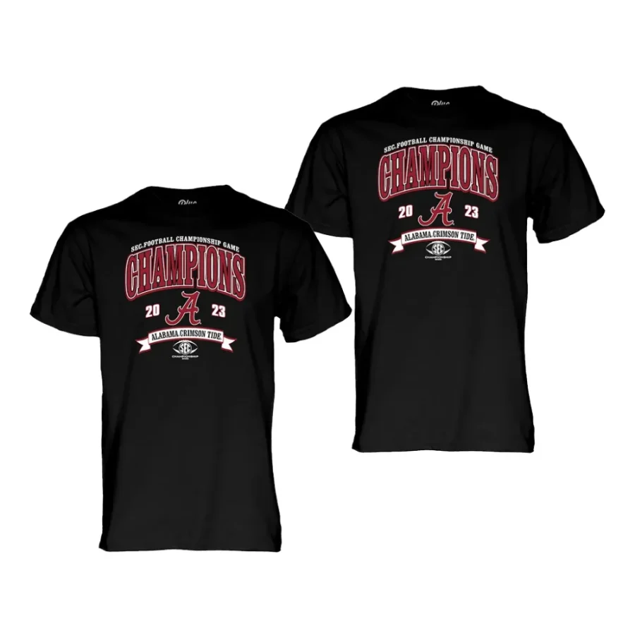 alabama crimson tide black 2023 sec football conference champions men t shirt scaled