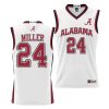 alabama crimson tide brandon miller youth white college basketball jersey scaled