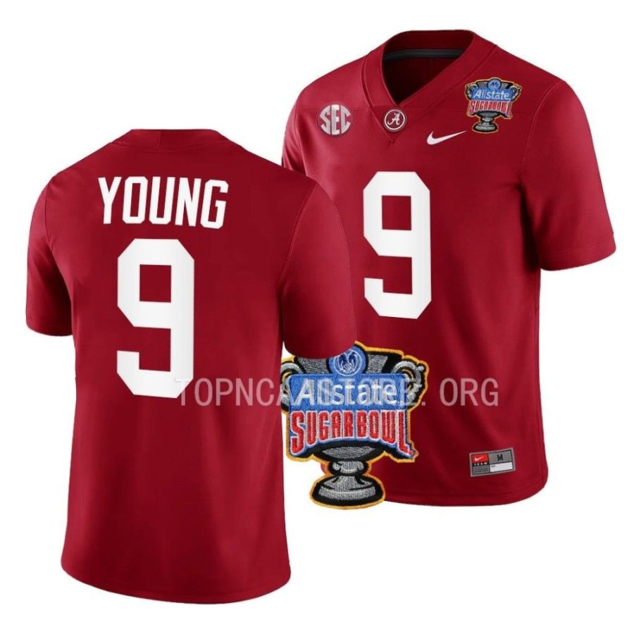 alabama crimson tide bryce young crimson 2022 sugar bowl college football jersey scaled