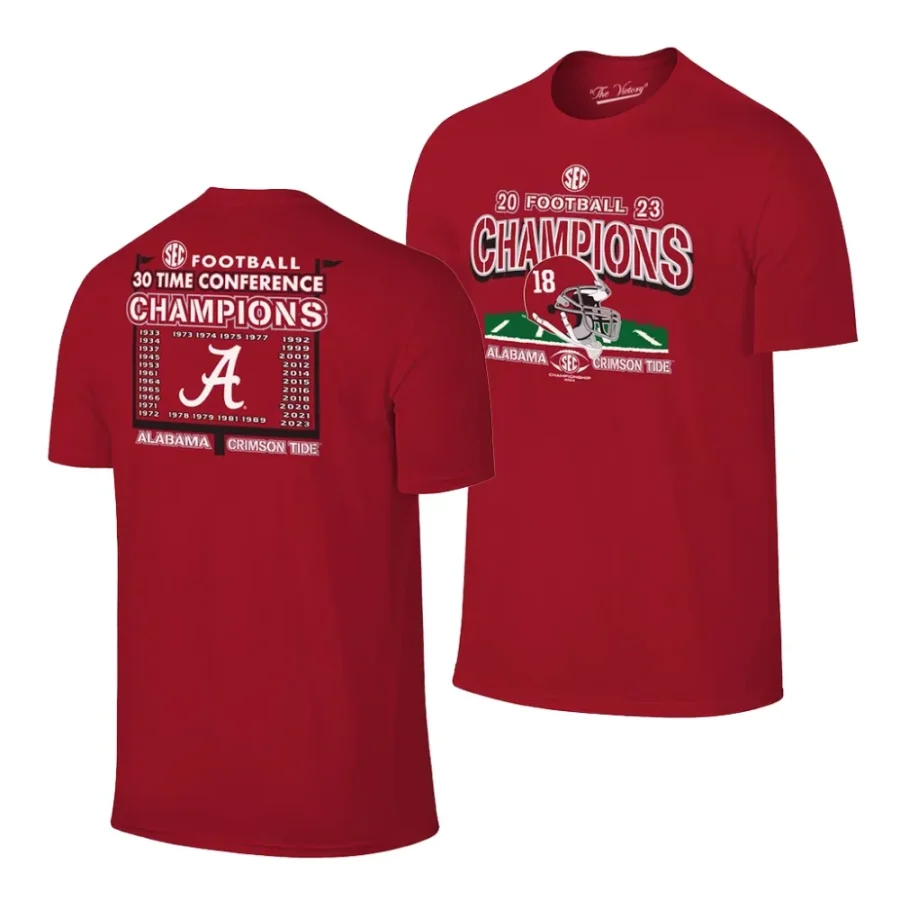 alabama crimson tide crimson 2023 sec football conference champions original retro men t shirt scaled