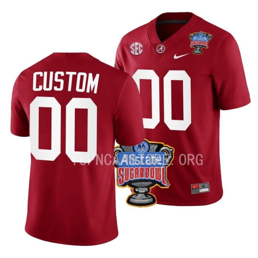 alabama crimson tide custom crimson 2022 sugar bowl college football jersey scaled