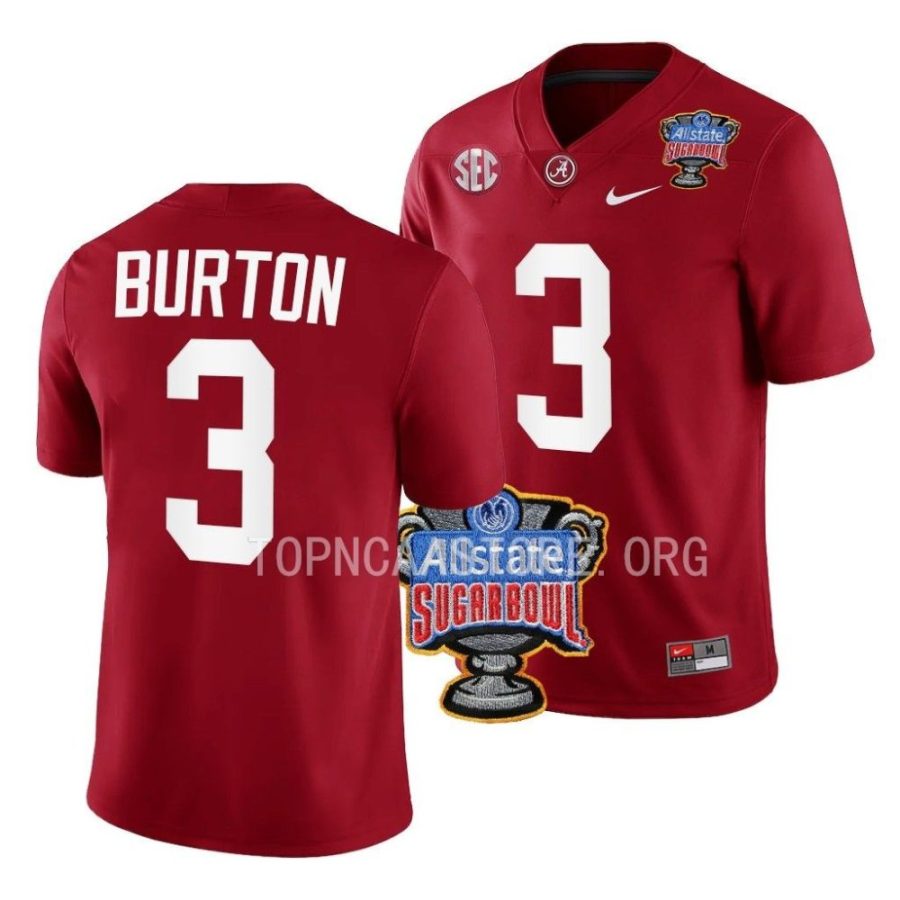 alabama crimson tide jermaine burton crimson 2022 sugar bowl college football jersey scaled