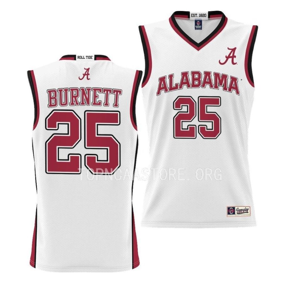 alabama crimson tide nimari burnett youth white college basketball jersey scaled