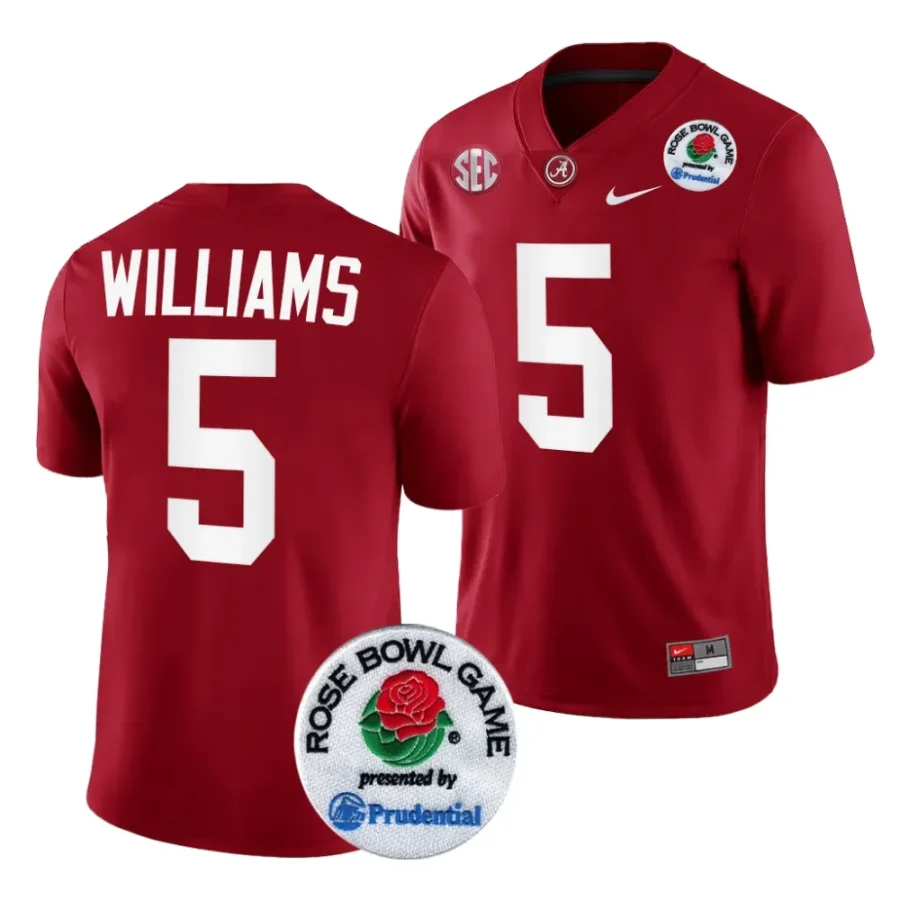 alabama crimson tide roydell williams crimson 2024 rose bowl college football playoff jersey scaled