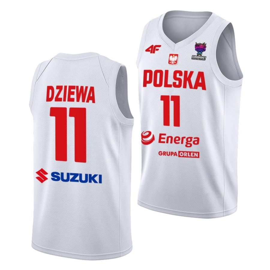 aleksander dziewa poland fiba eurobasket 2022 white home jersey scaled