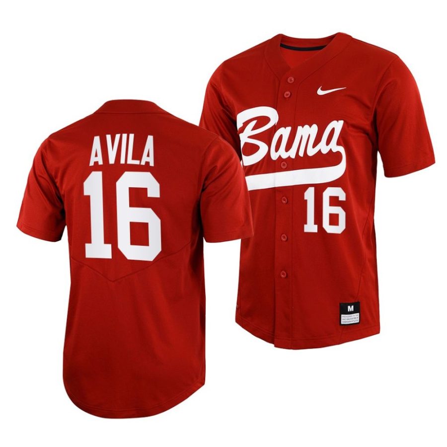 alex avila alabama crimson tide college baseball menfull button jersey scaled