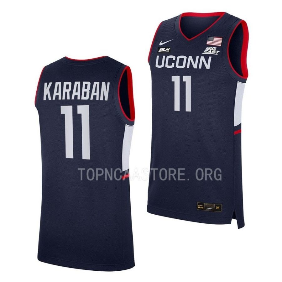 alex karaban uconn huskies away basketball 2022 23 replica jersey scaled