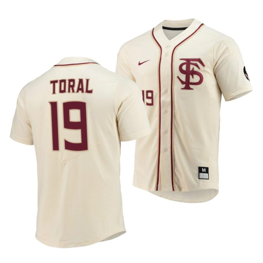 alex toral florida state seminoles 2022elite baseball menfull button jersey scaled