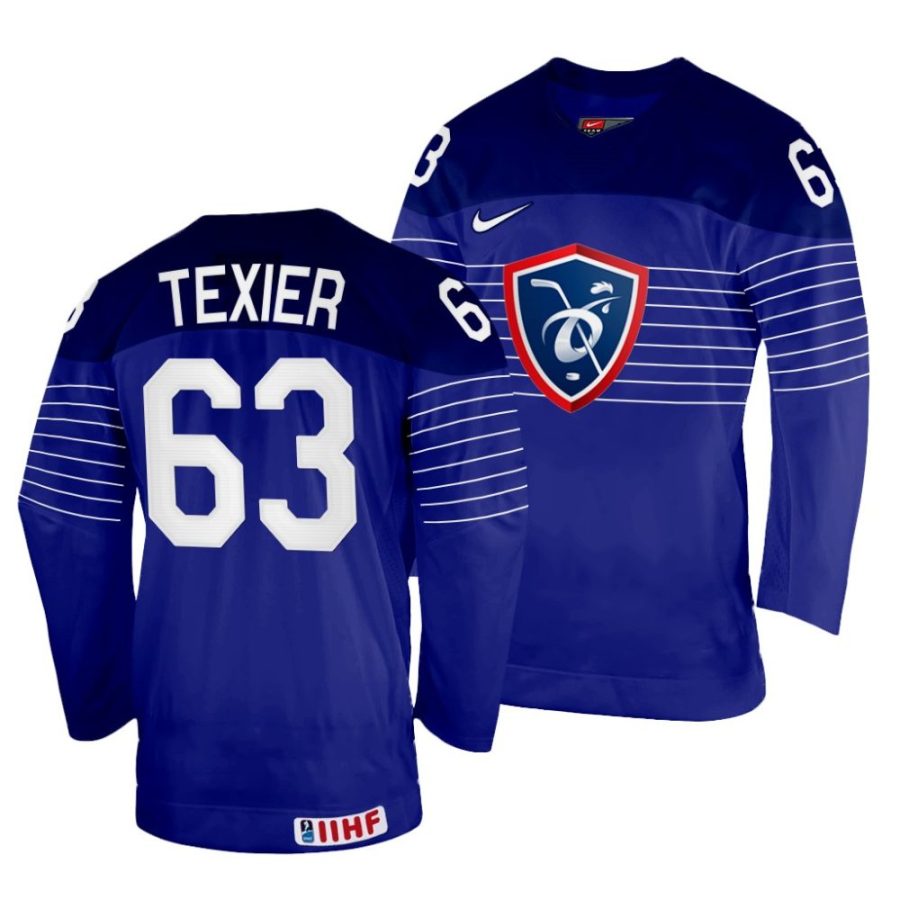 alexandre texier away 2022 iihf world championship navy jersey scaled