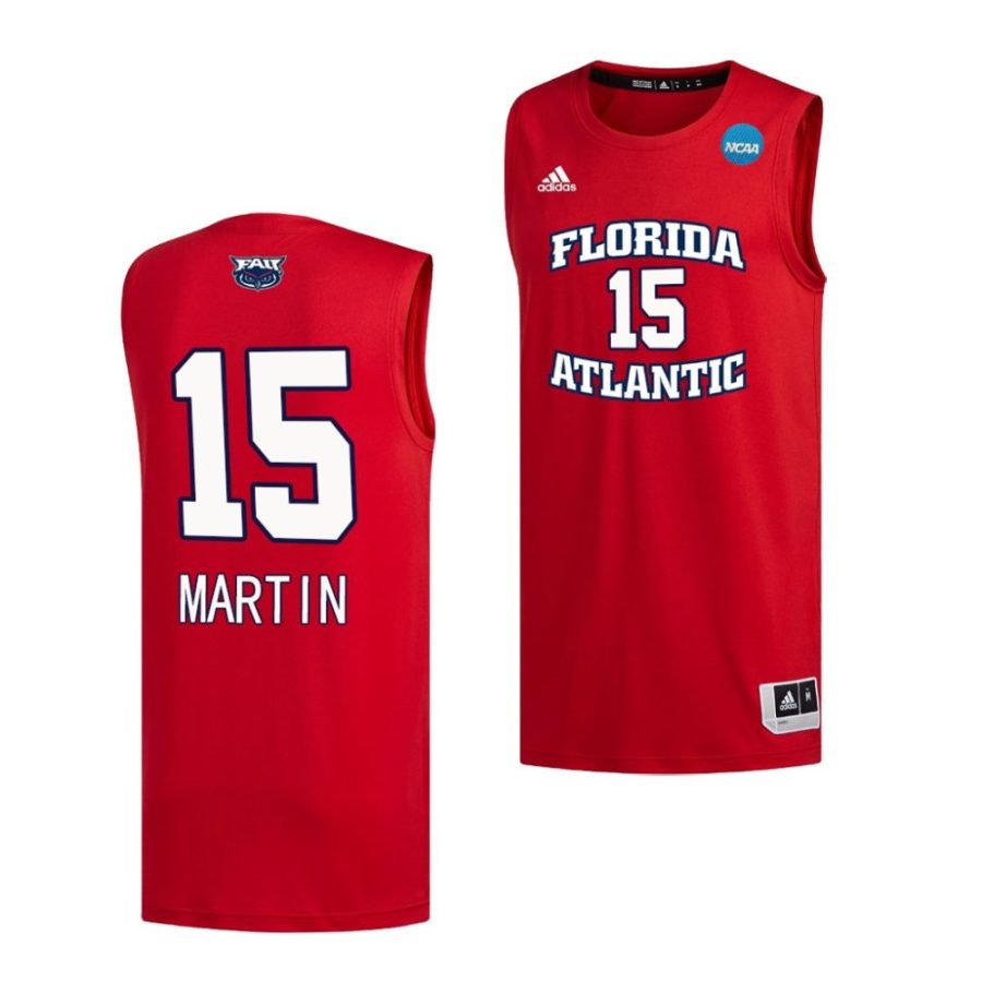 alijah martin red 2023 ncaa march madness fau owlsmens basketball jersey scaled