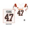 american team byron young white 2023 senior bowl all star football jersey scaled