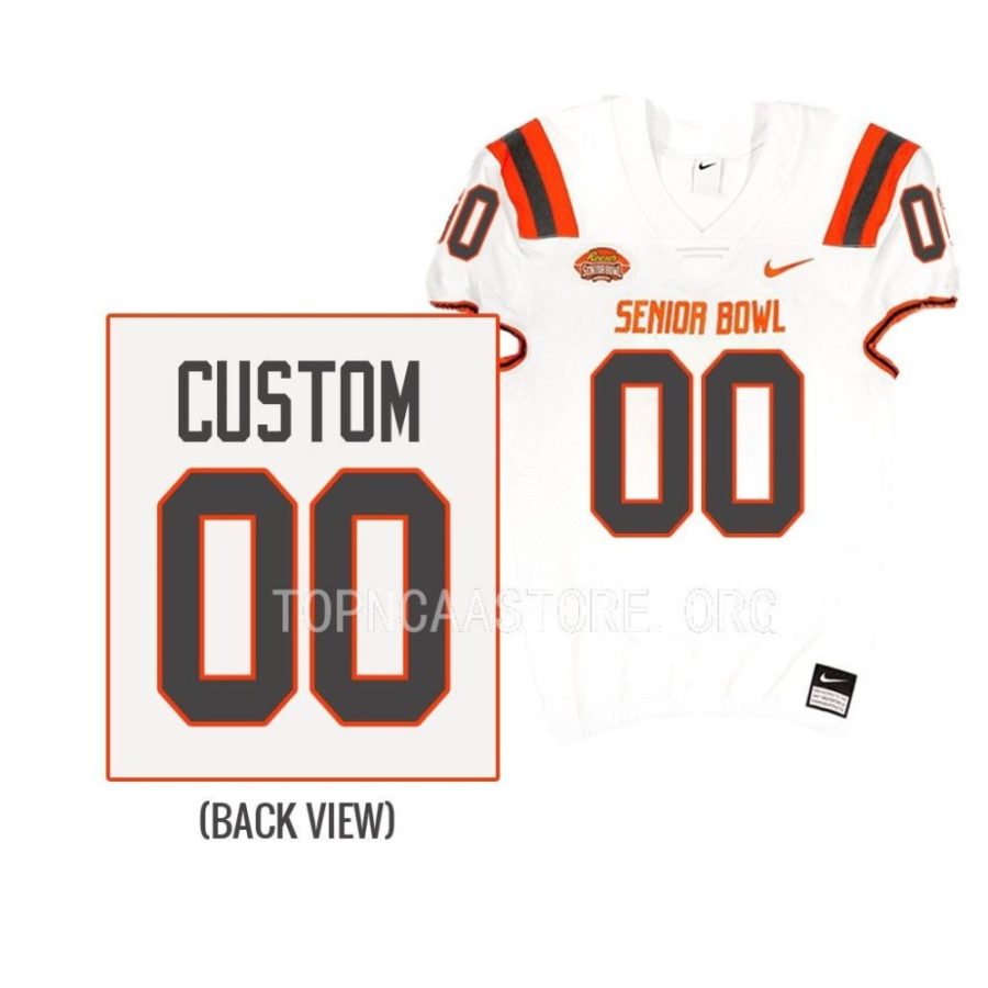 american team custom white 2023 senior bowl all star football jersey scaled