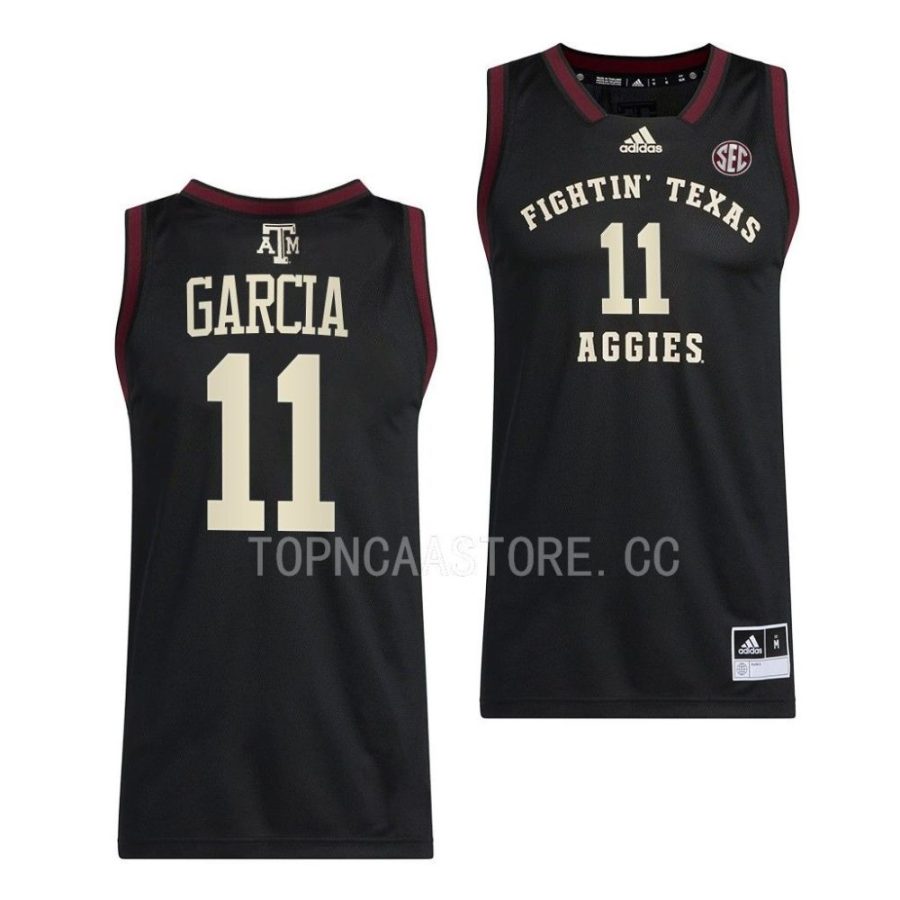 andersson garcia texas am aggies 2022 23swingman basketball black jersey scaled