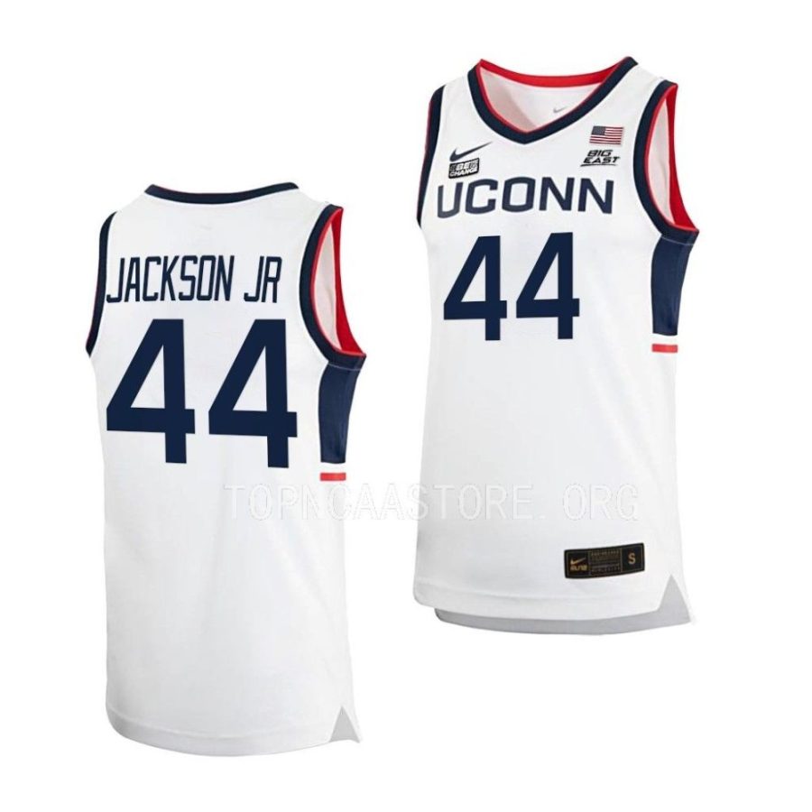 andre jackson uconn huskies 2022 23home basketball replicawhite jersey scaled