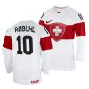 andres ambuhl home 2022 iihf world championship white jersey scaled