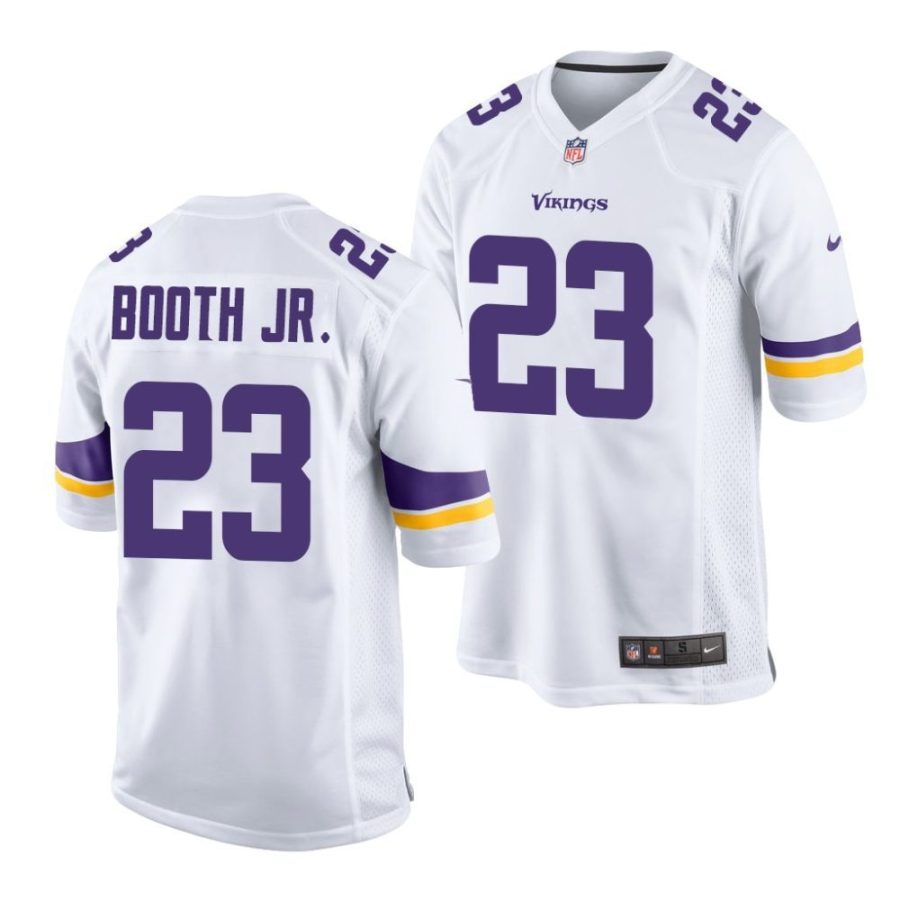 andrew booth jr. minnesota vikings 2022 nfl draft game men white jersey scaled