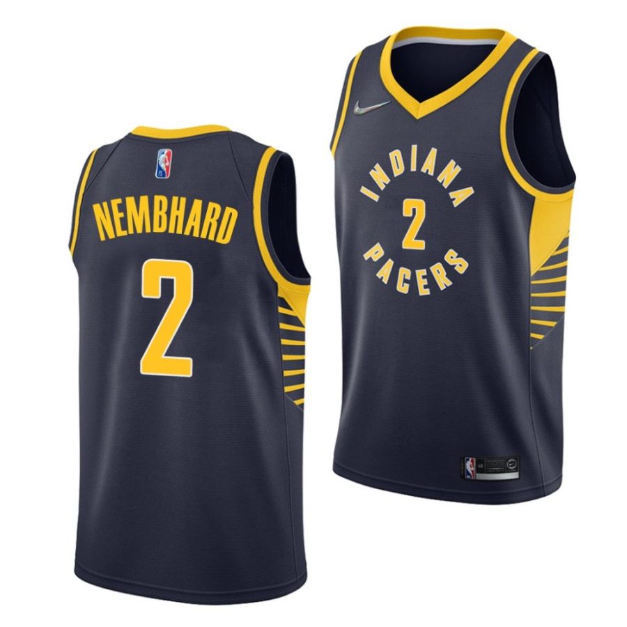 andrew nembhard pacers 2022 nba draft navy icon edition gonzaga bulldogs jersey scaled