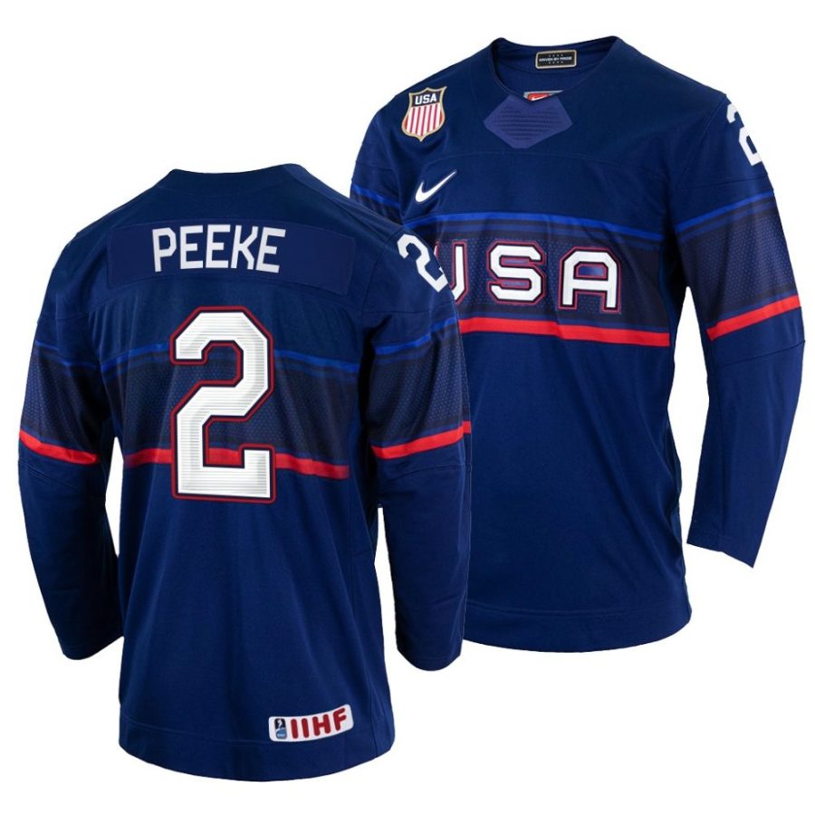 andrew peeke away 2022 iihf world championship navy jersey scaled