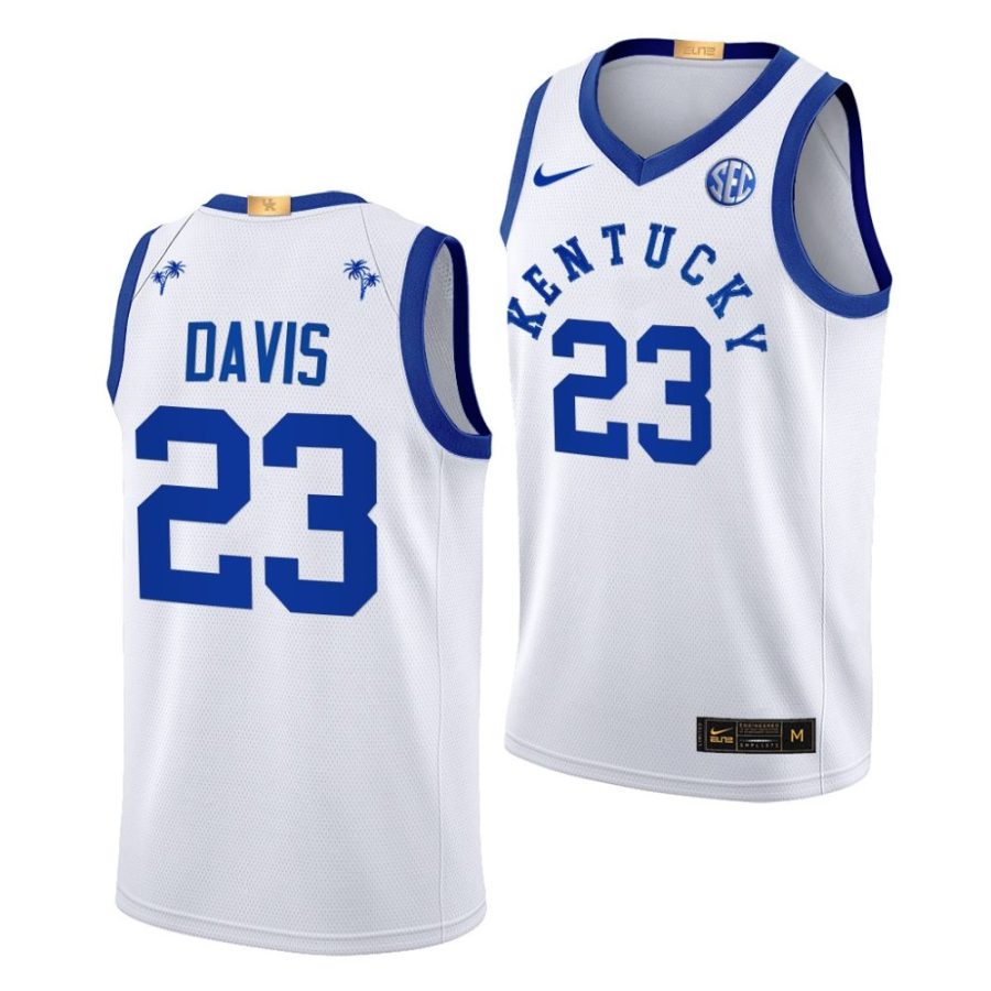 anthony davis white 2022 big blue bahamas kentucky wildcatsalumni jersey scaled