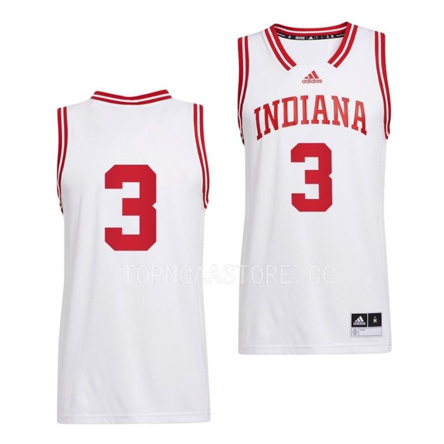 anthony leal indiana hoosiers 2022 23swingman basketball white jersey scaled