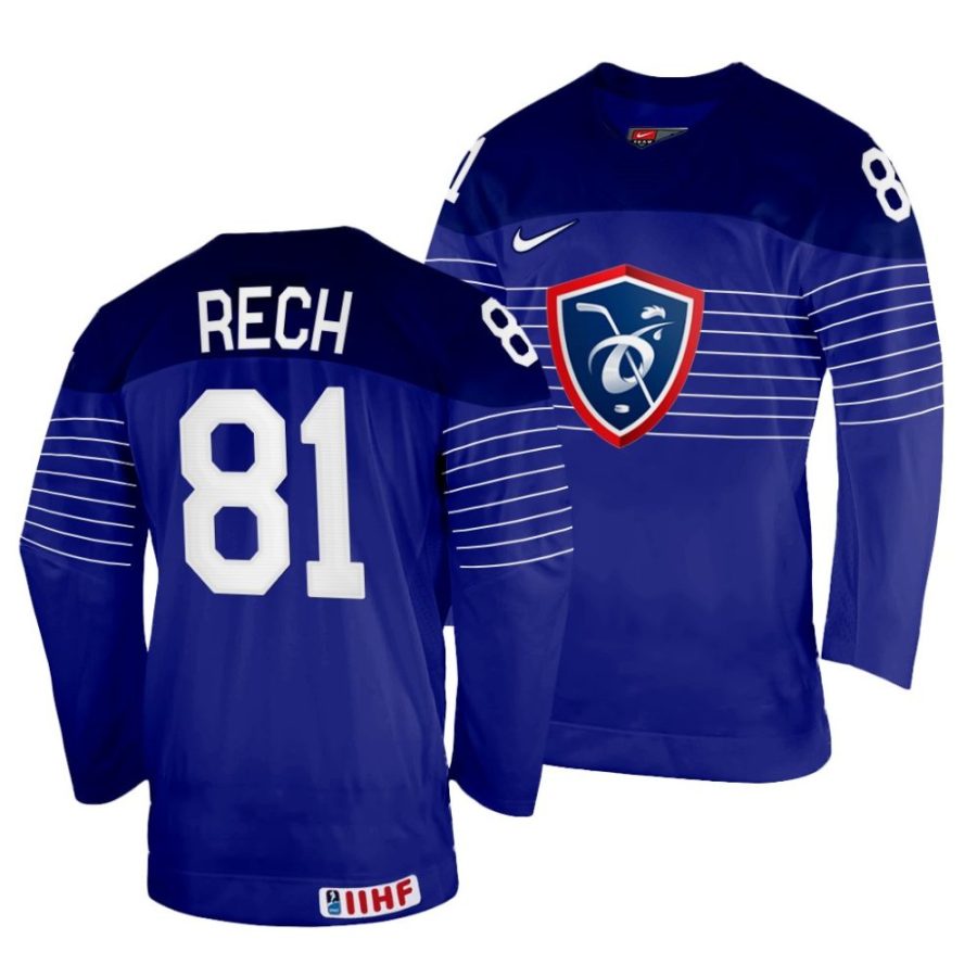 anthony rech away 2022 iihf world championship navy jersey scaled