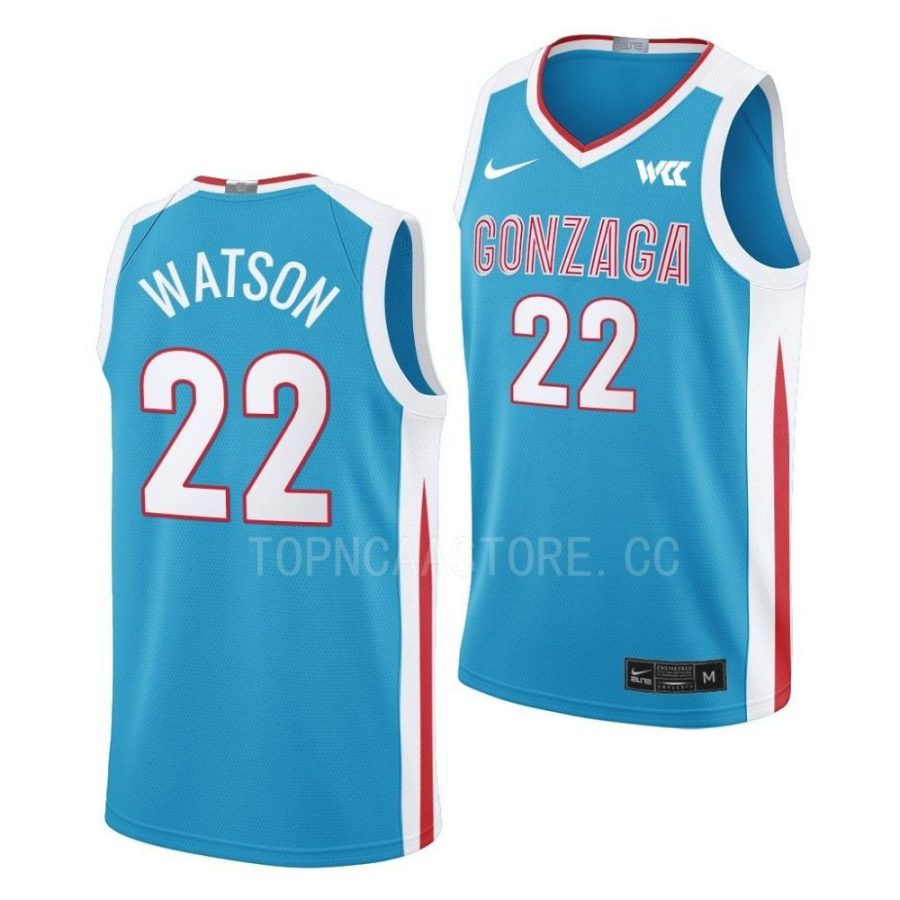 anton watson blue college basketball 2022 23n7 jersey scaled