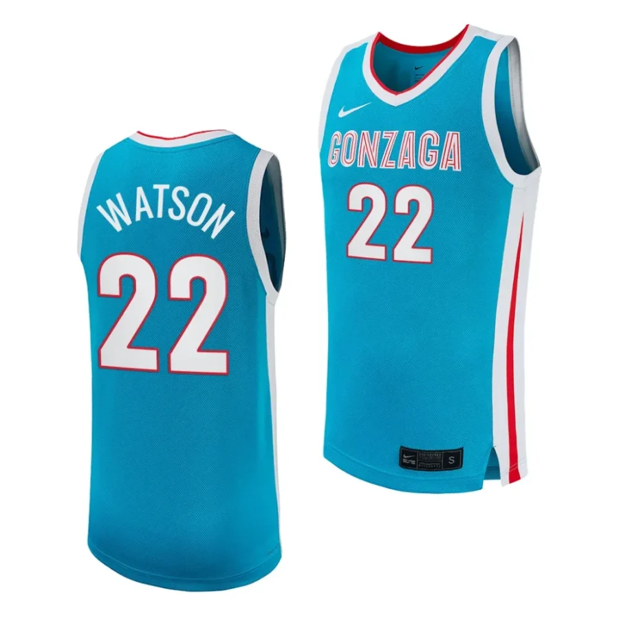 anton watson gonzaga bulldogs college basketball 2023 24 replica jersey scaled