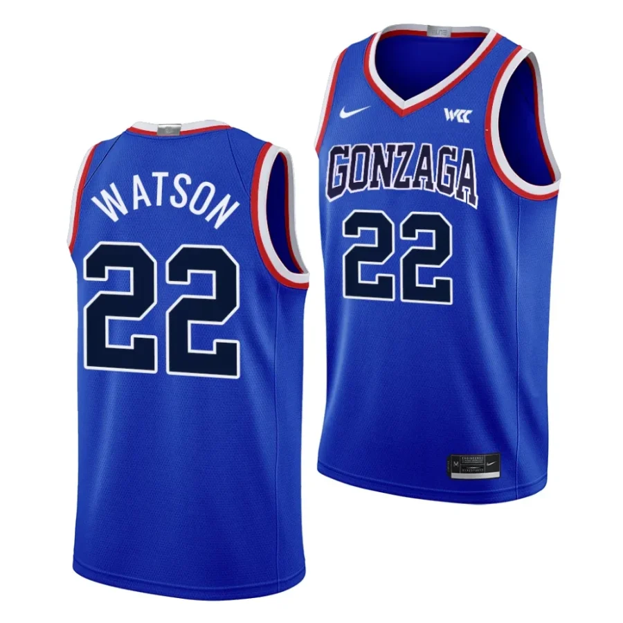 anton watson gonzaga bulldogs throwback basketball 2023 24 limited jersey scaled