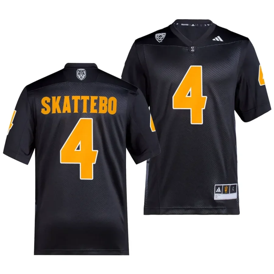 arizona state sun devils cameron skattebo black 2023premier college football jersey scaled