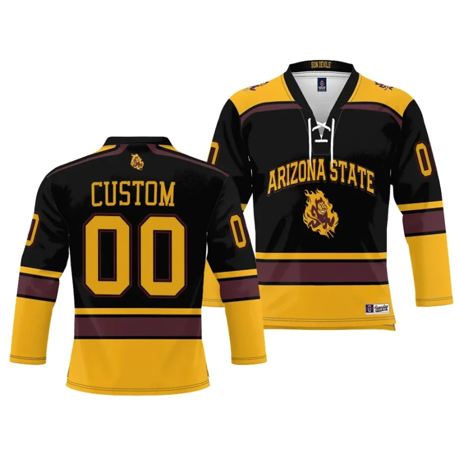 arizona state sun devils custom ice hockey black nil jersey scaled