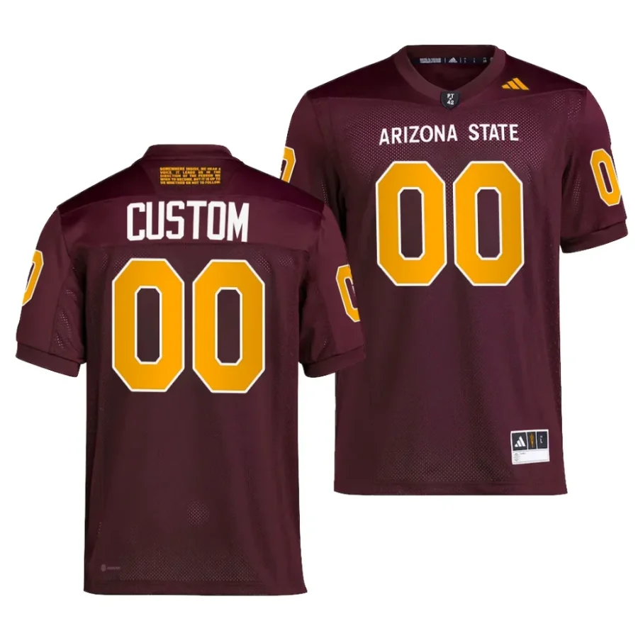 arizona state sun devils custom maroon 2023premier football jersey scaled