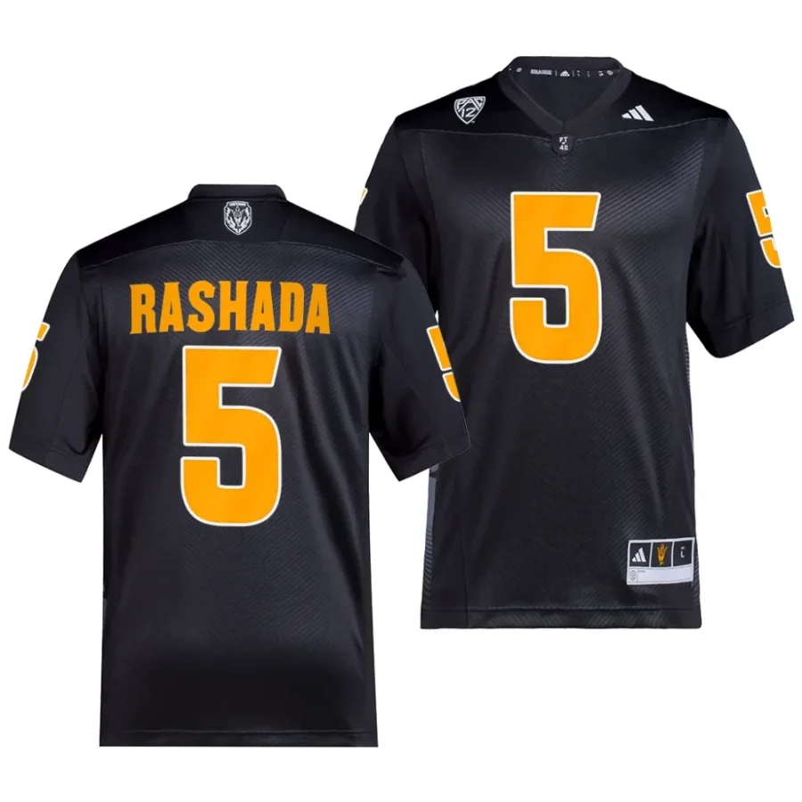 arizona state sun devils jaden rashada black 2023premier college football jersey scaled