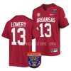 arkansas razorbacks chase lowery cardinal 2022 liberty bowl college football jersey scaled