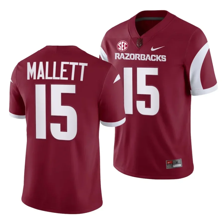 arkansas razorbacks ryan mallett cardinal college football game jersey scaled