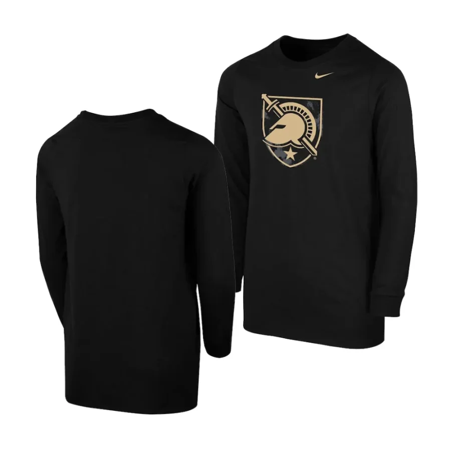 army black knights black 2023 rivalry collection logo camo filllong sleeve youth t shirt scaled
