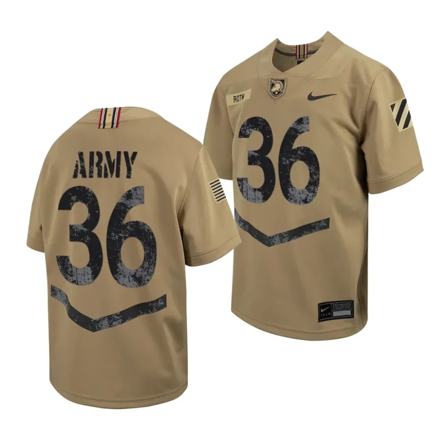 army black knights brett gerena youth tan 2023 rivalry collection jersey scaled