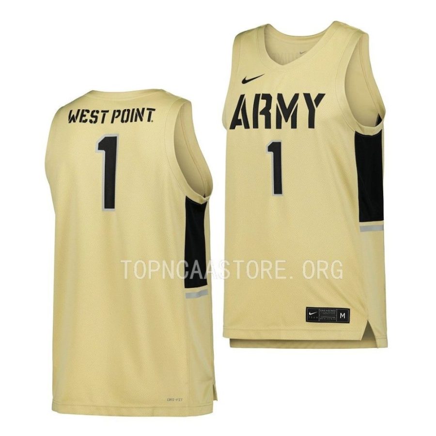 army black knights replica basketball gold jersey scaled