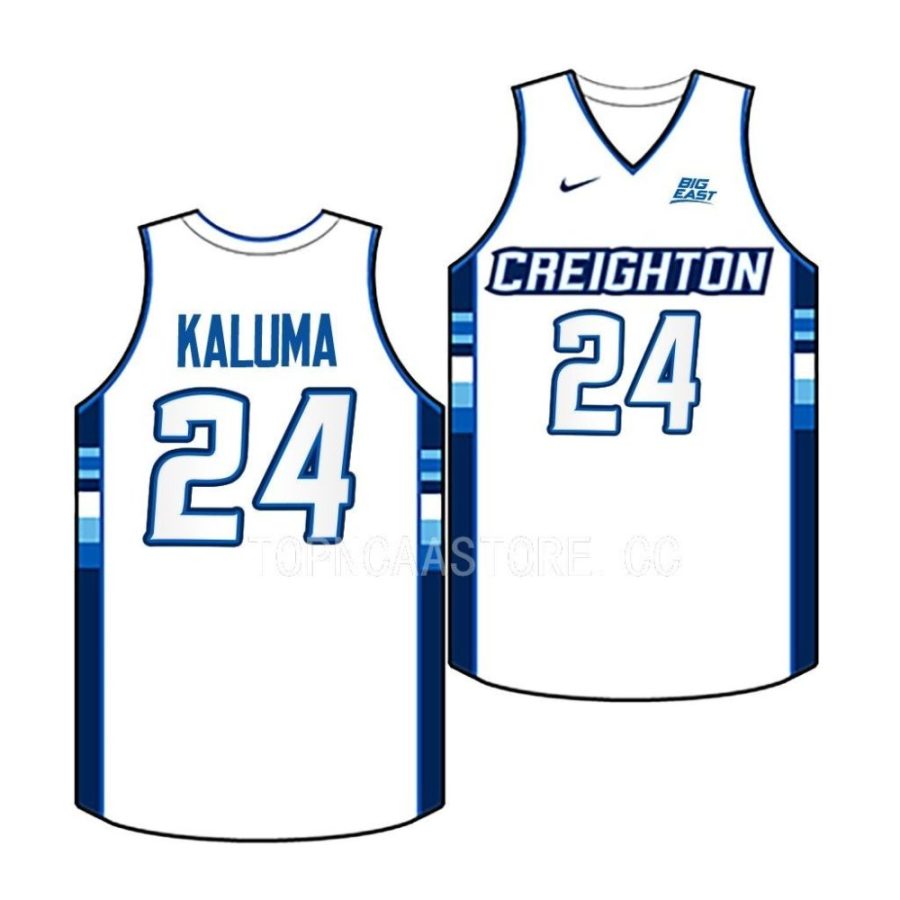 arthur kaluma creighton bluejays 2022 23college basketball replicawhite jersey scaled